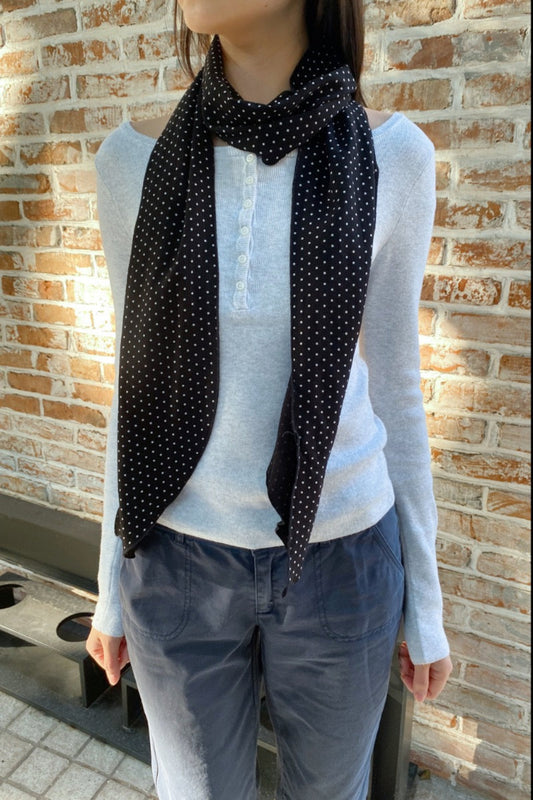 Black White Polka Dots