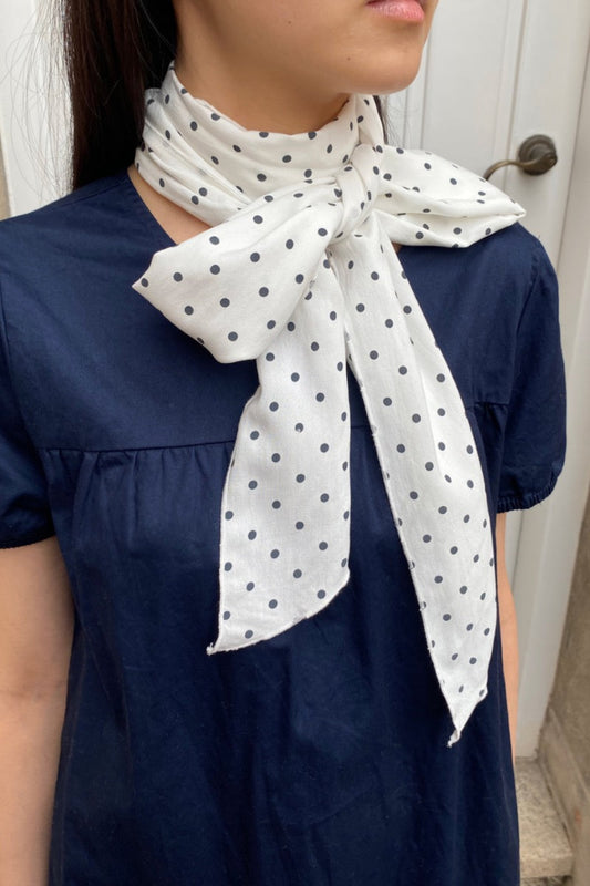 White Black Polka Dots