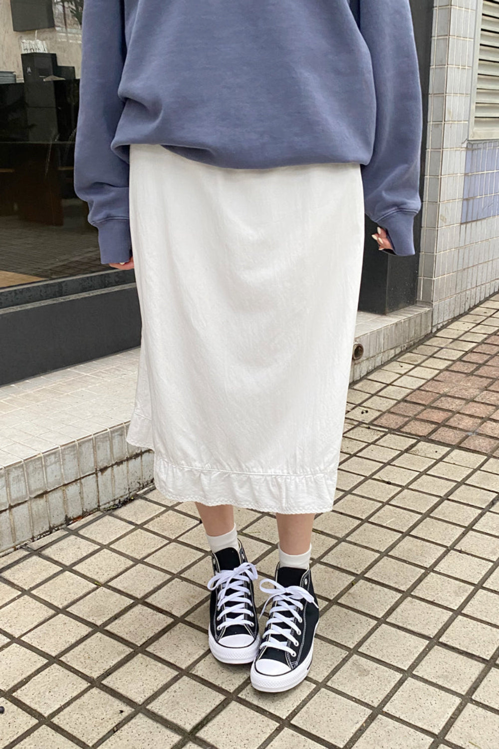 Sephira Midi Skirt | White / XS/S