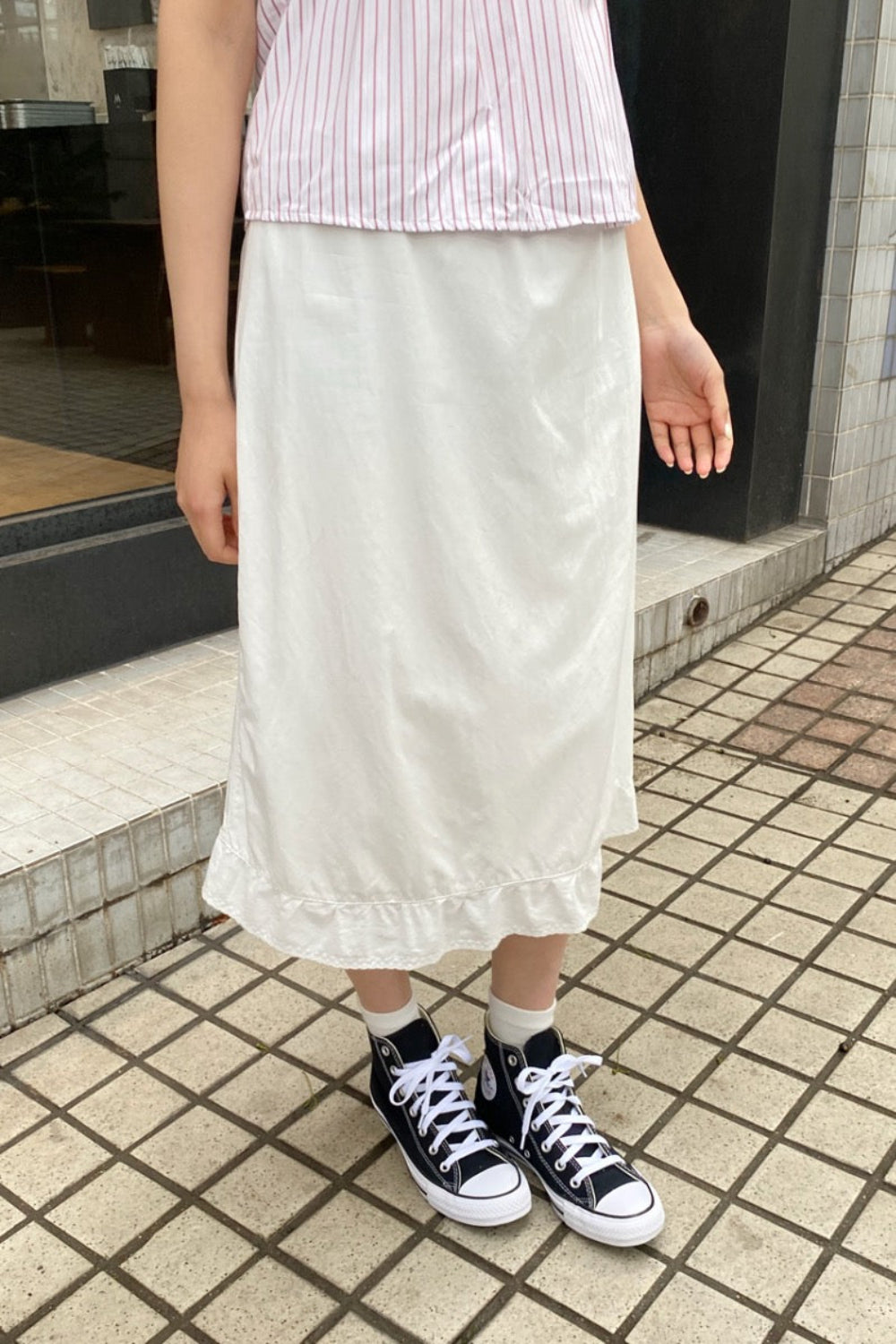 Sephira Midi Skirt | White / XS/S