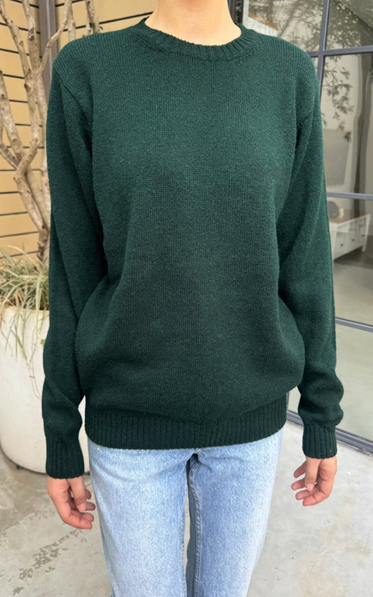 Violet Wool Sweater | Dark Green / Regular Fit