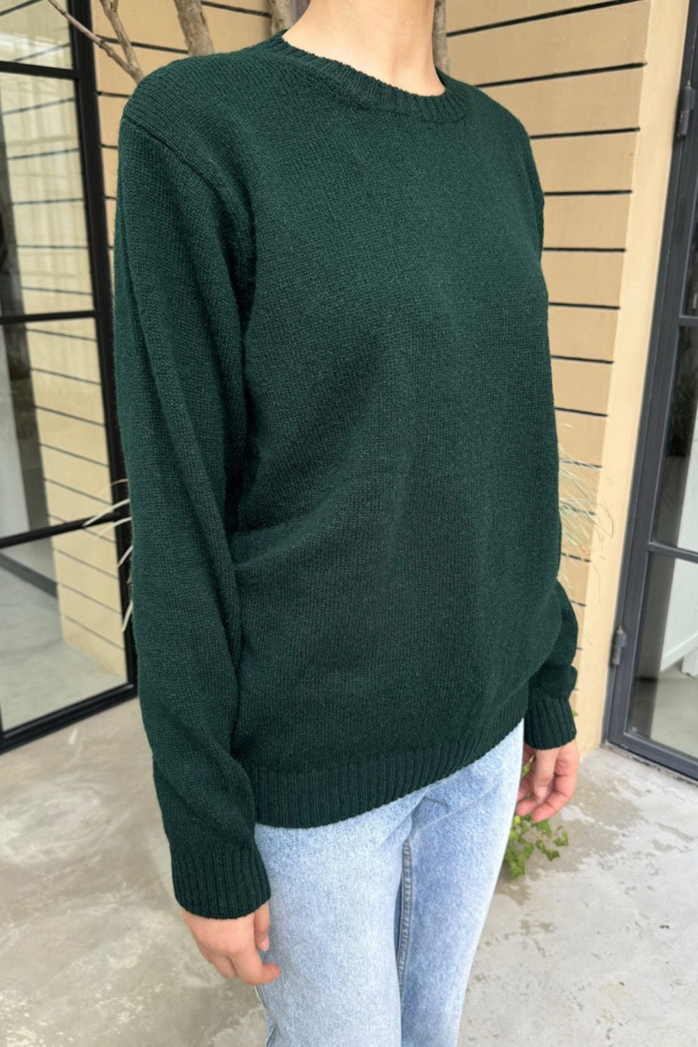 Violet Wool Sweater | Dark Green / Regular Fit