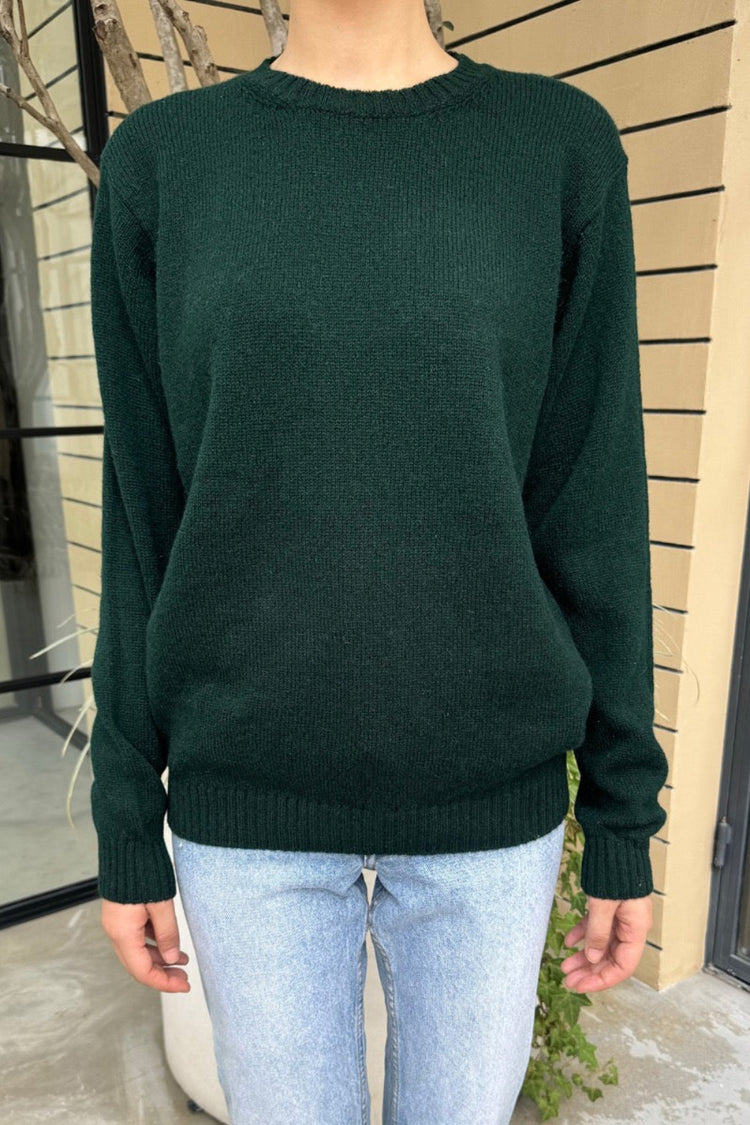Violet Wool Sweater | Dark Green / Regular Fit