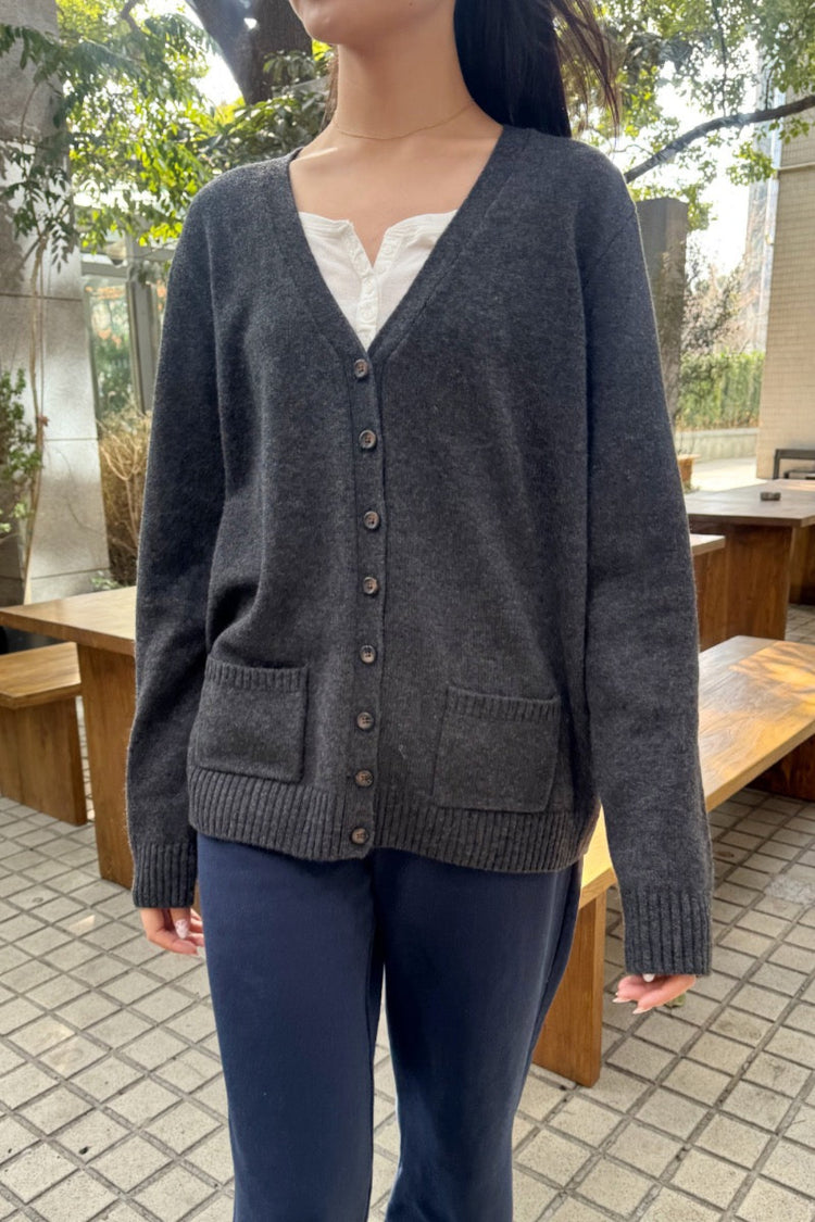 Petra Wool Cardigan | Charcoal / S