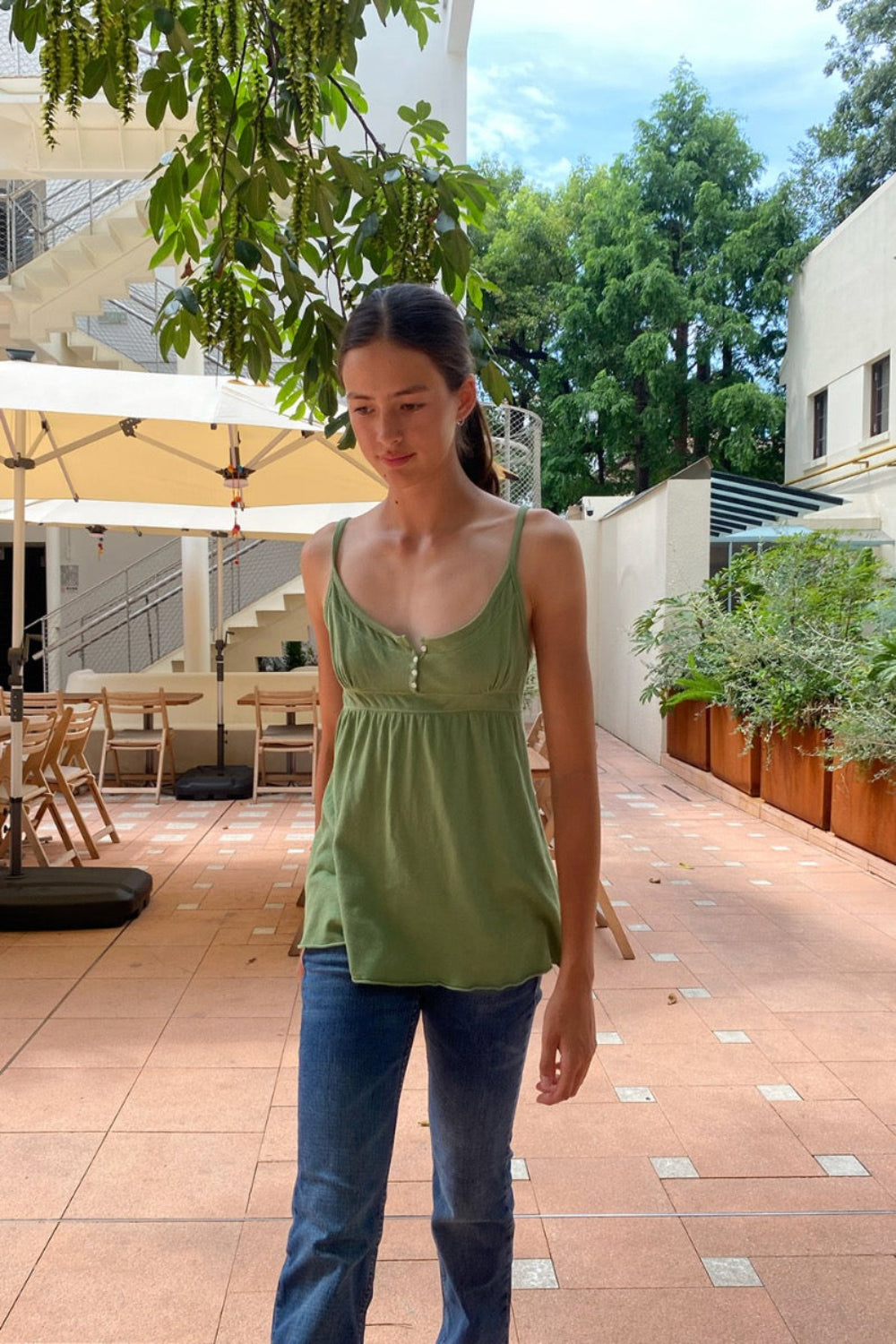 Naia Tank | Olive Green / XS/S