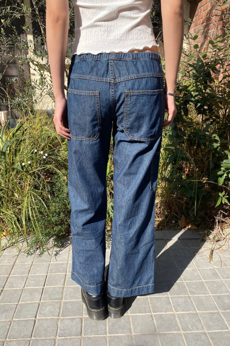 Frankie Denim Pants | Dark Denim / S