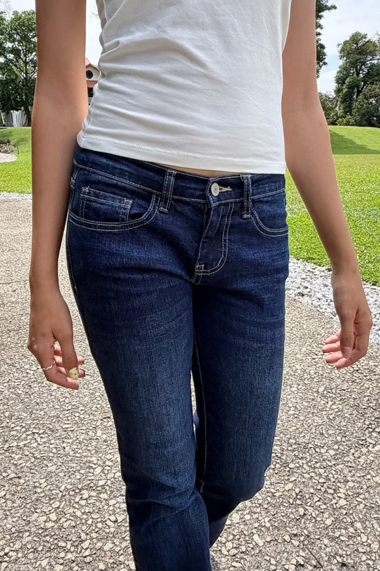 Octavia Denim Jeans | Dark Denim / XS/S