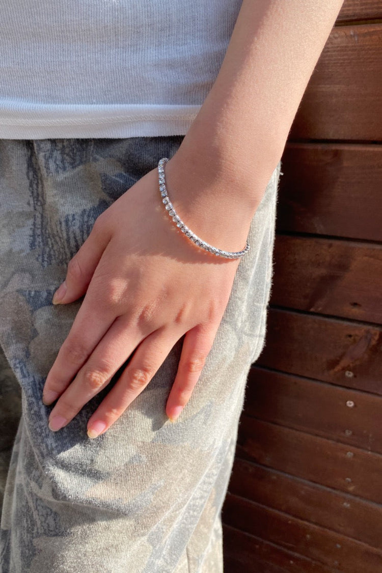 Rhinestone Bracelet | Silver