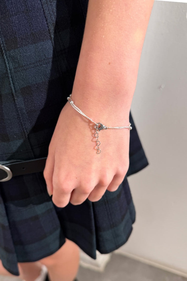 Stars And Beads Bracelet | Silver