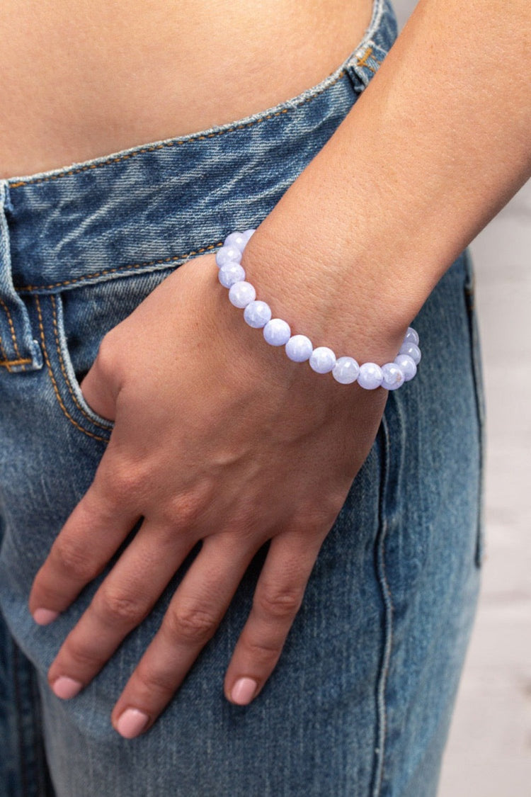 Beaded Bracelet | Light Purple