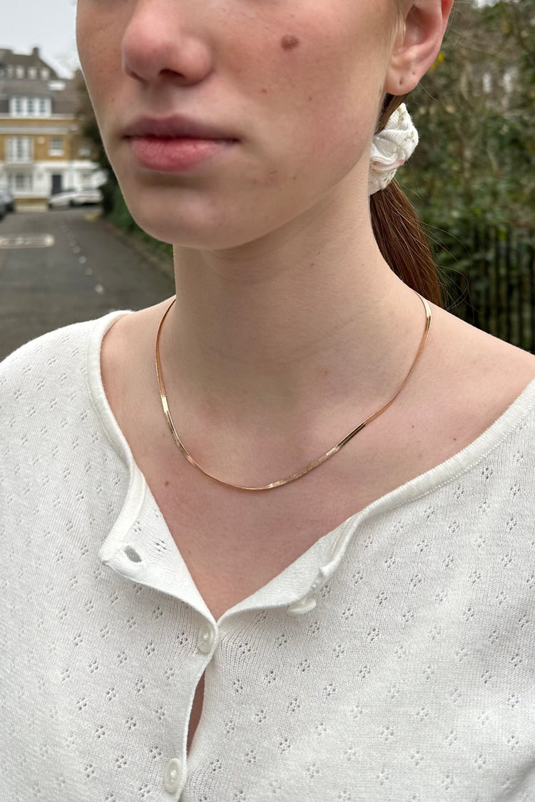 Snake Chain Necklace | Gold