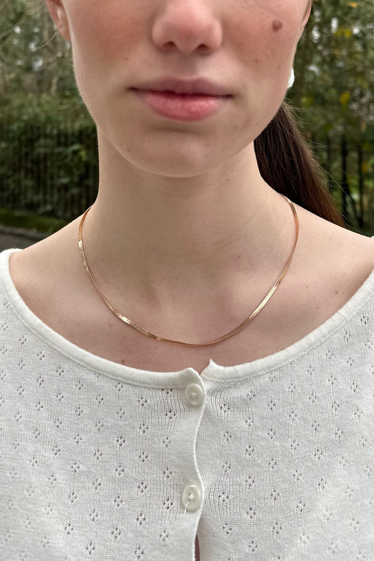 Snake Chain Necklace | Gold