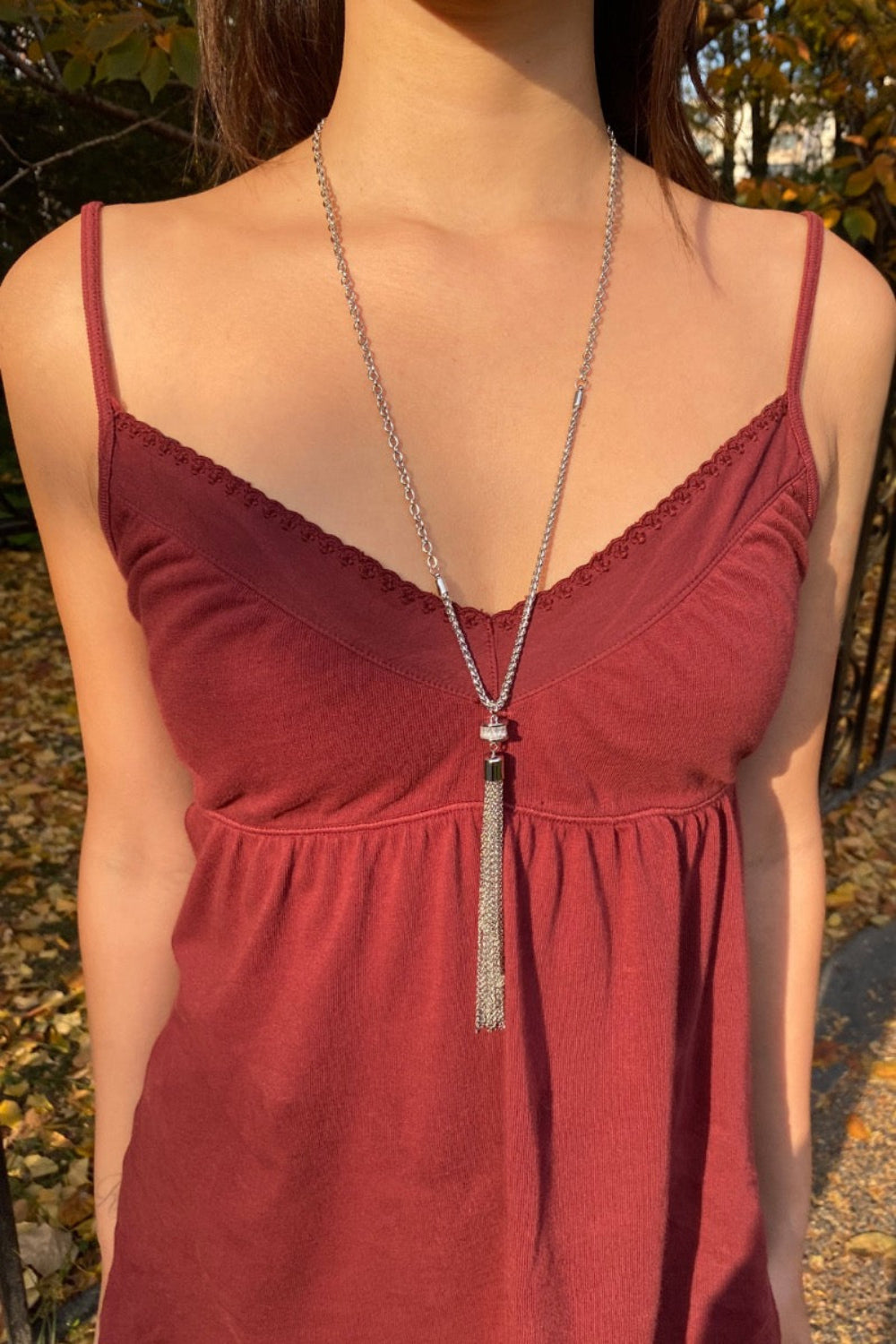 Tassel Necklace | Silver