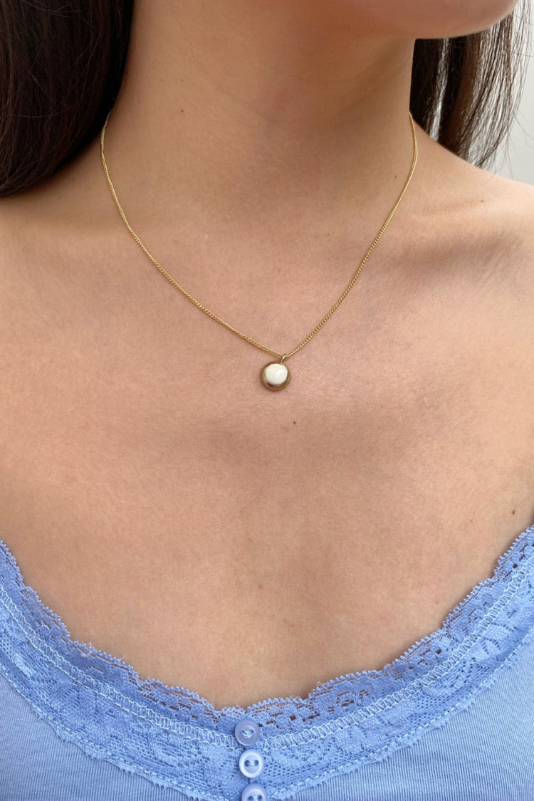 Gem necklace | Gold
