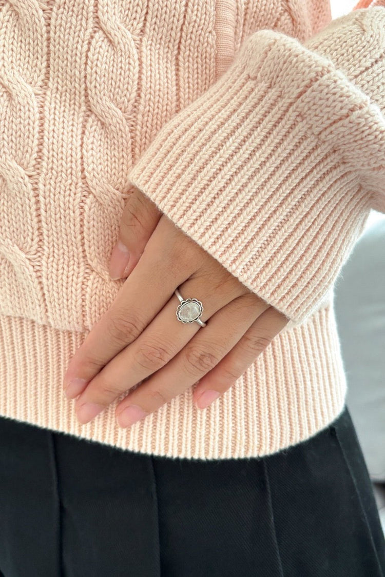 Vintage Stone Ring | Ice