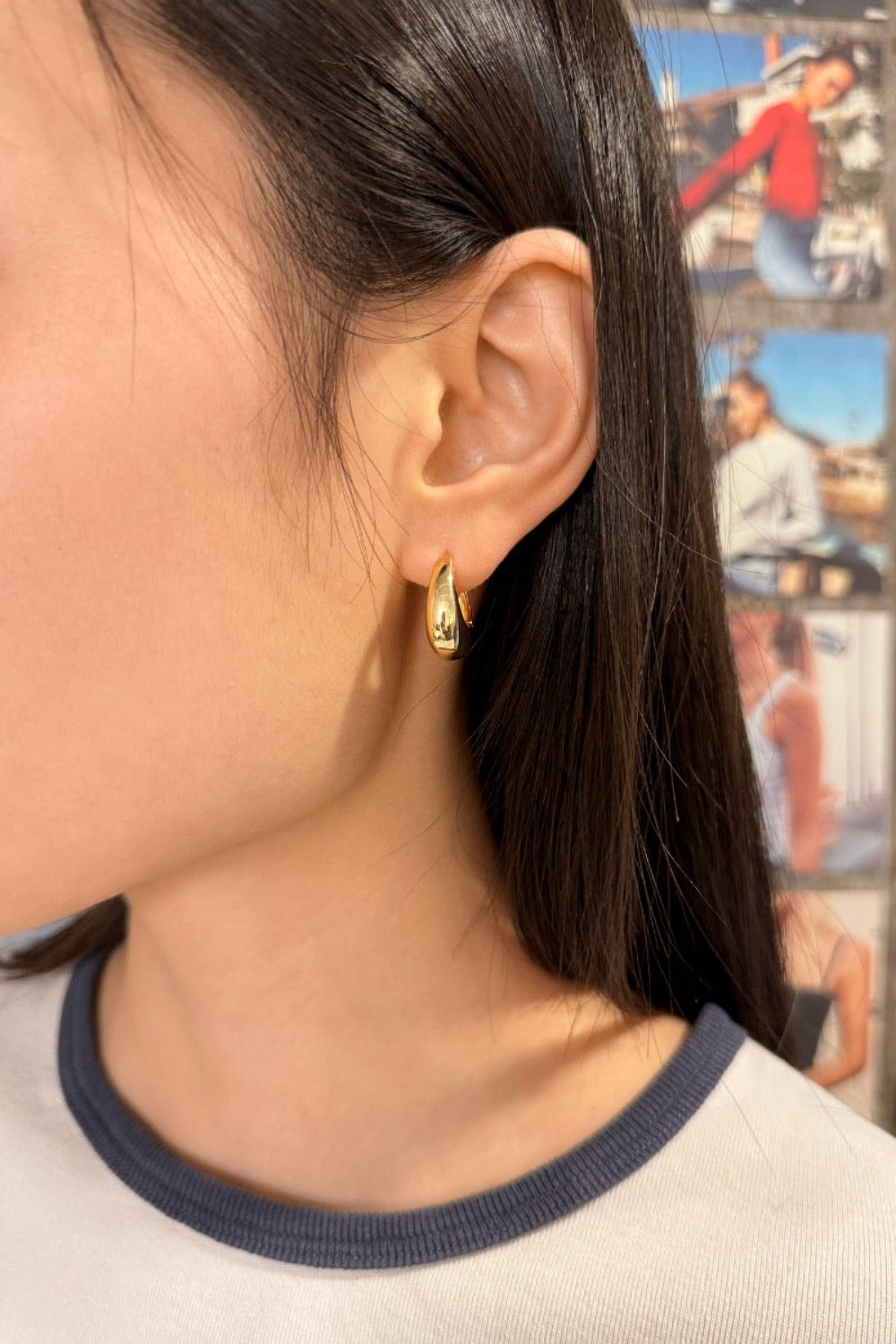 Chunky Hoop Earrings Brandy Melville UK