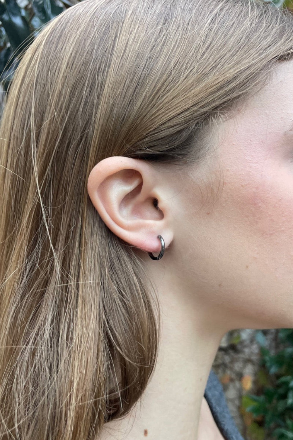 Mini Hoops | Gunmetal Grey