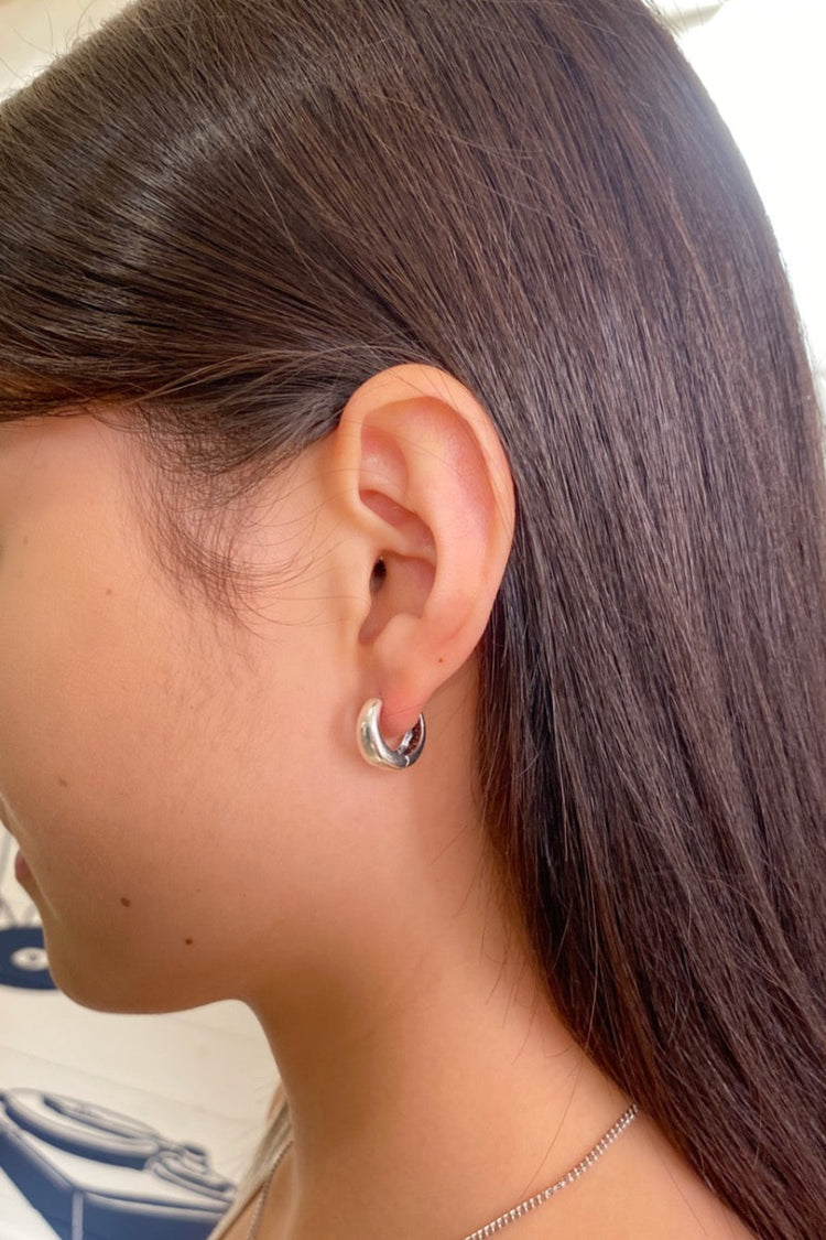 Sterling Silver Hoop Earrings | Silver