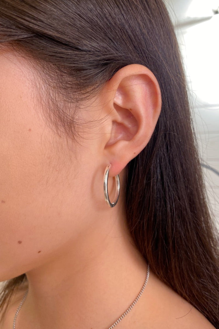 Sterling Silver Hoop Earrings | Sterling Silver Hoop Earrings
