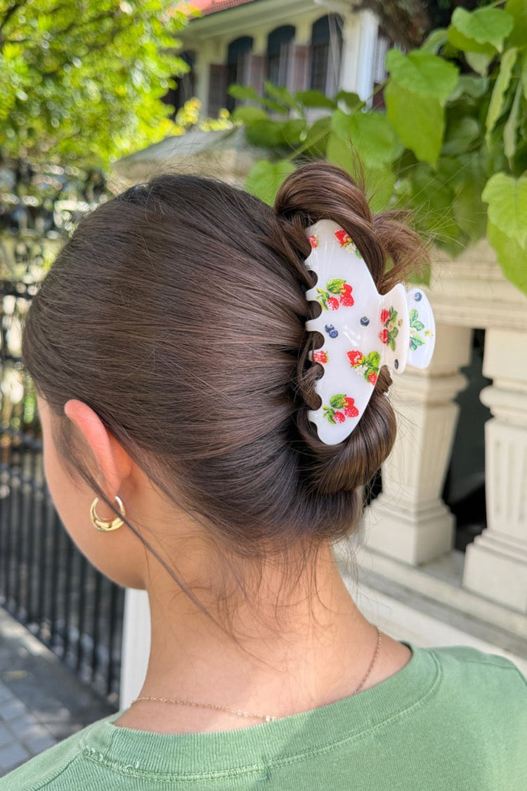 Hair Claw Clip | White
