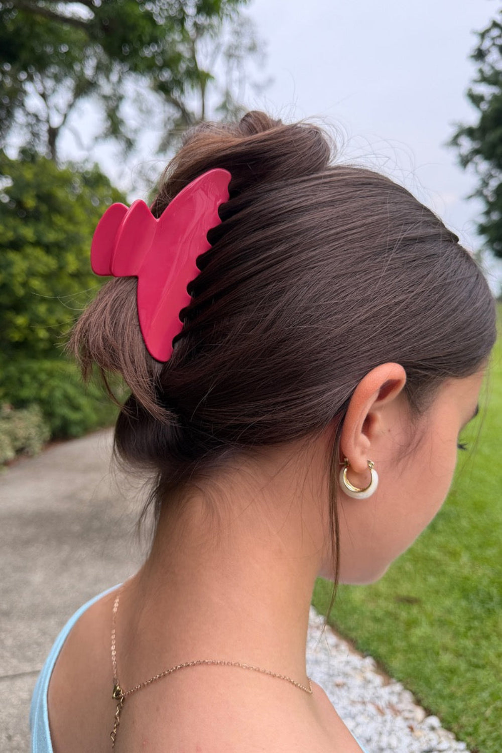 Hair Claw Clip | Fuchsia