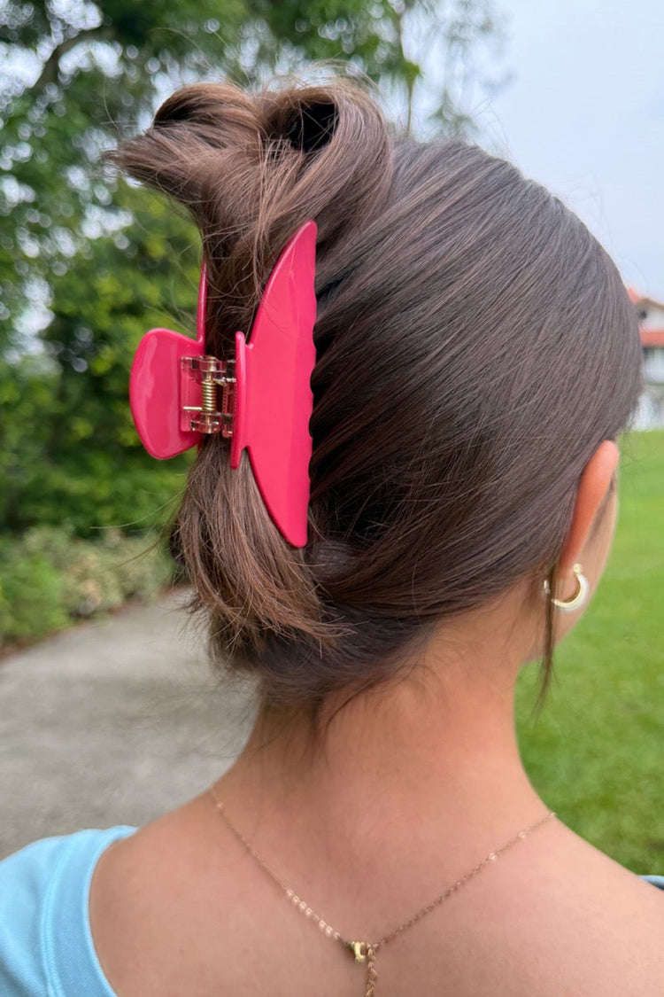 Hair Claw Clip | Fuchsia