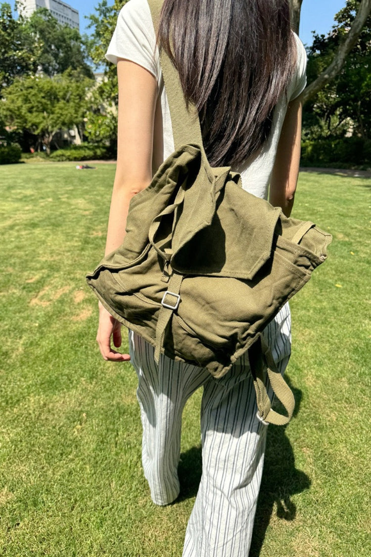 Canvas Backpack | Military Green