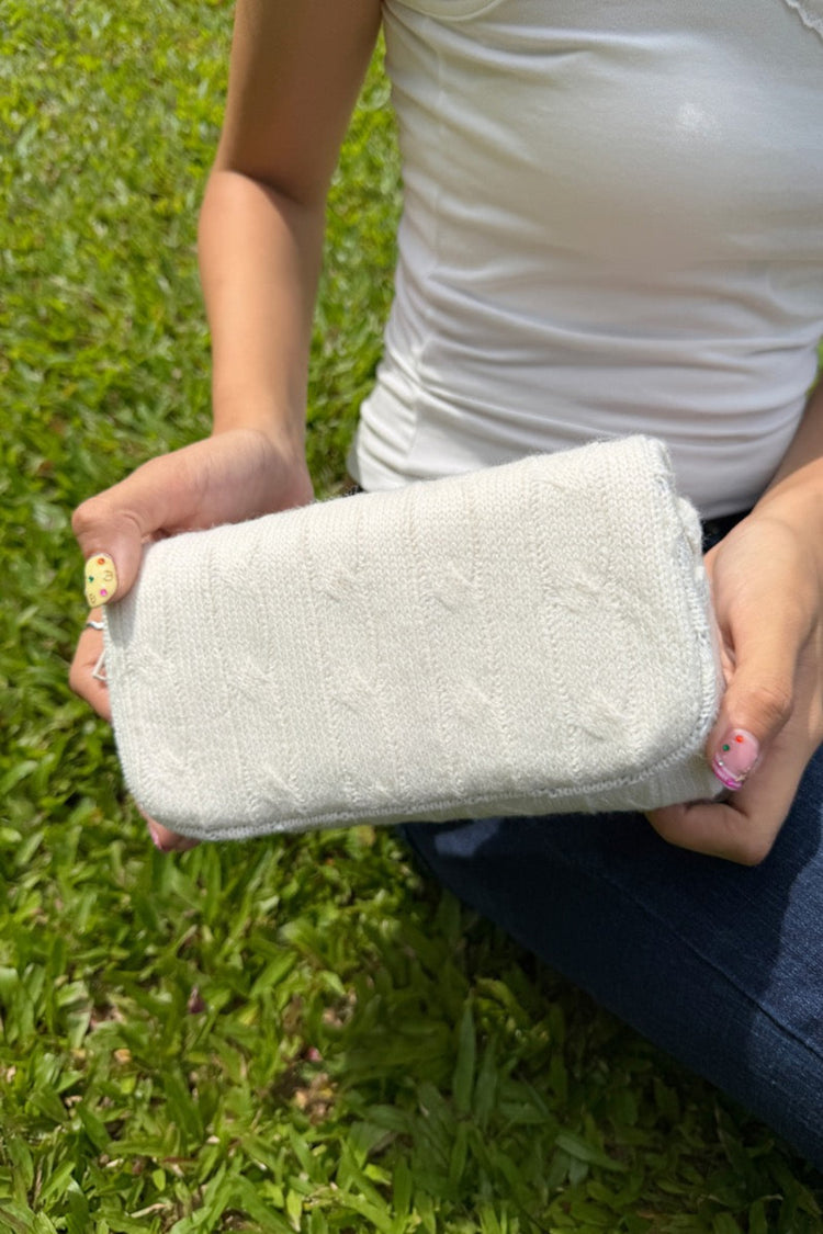 Knit Makeup Bag | Cream