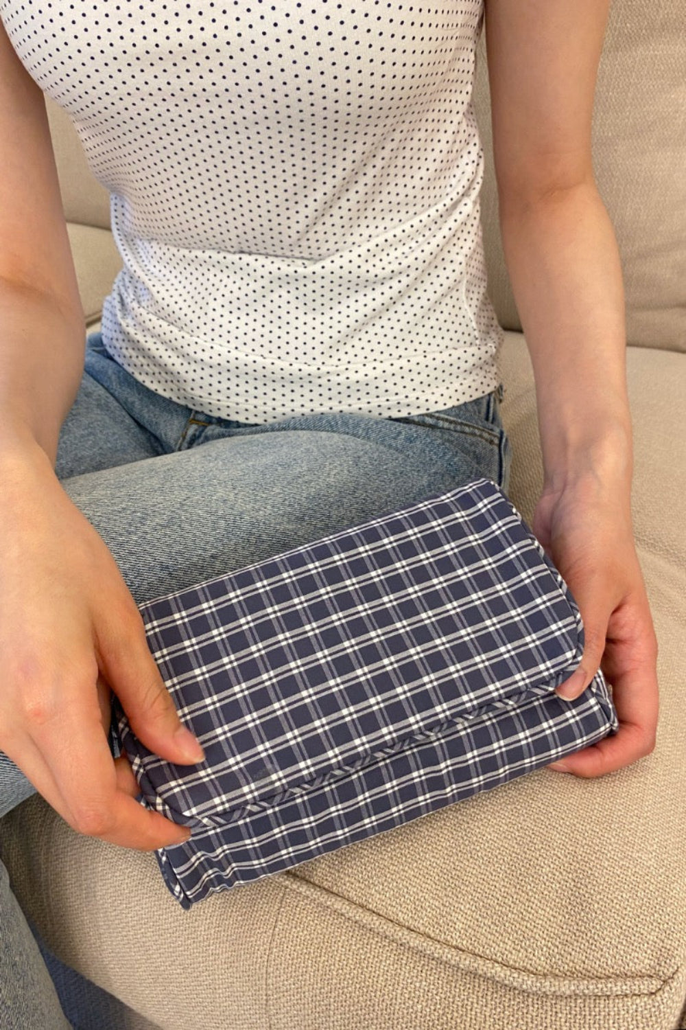 Navy Blue Gingham