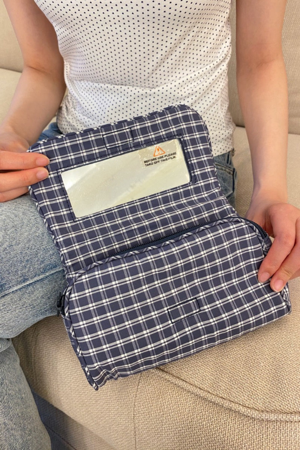 Navy Blue Gingham