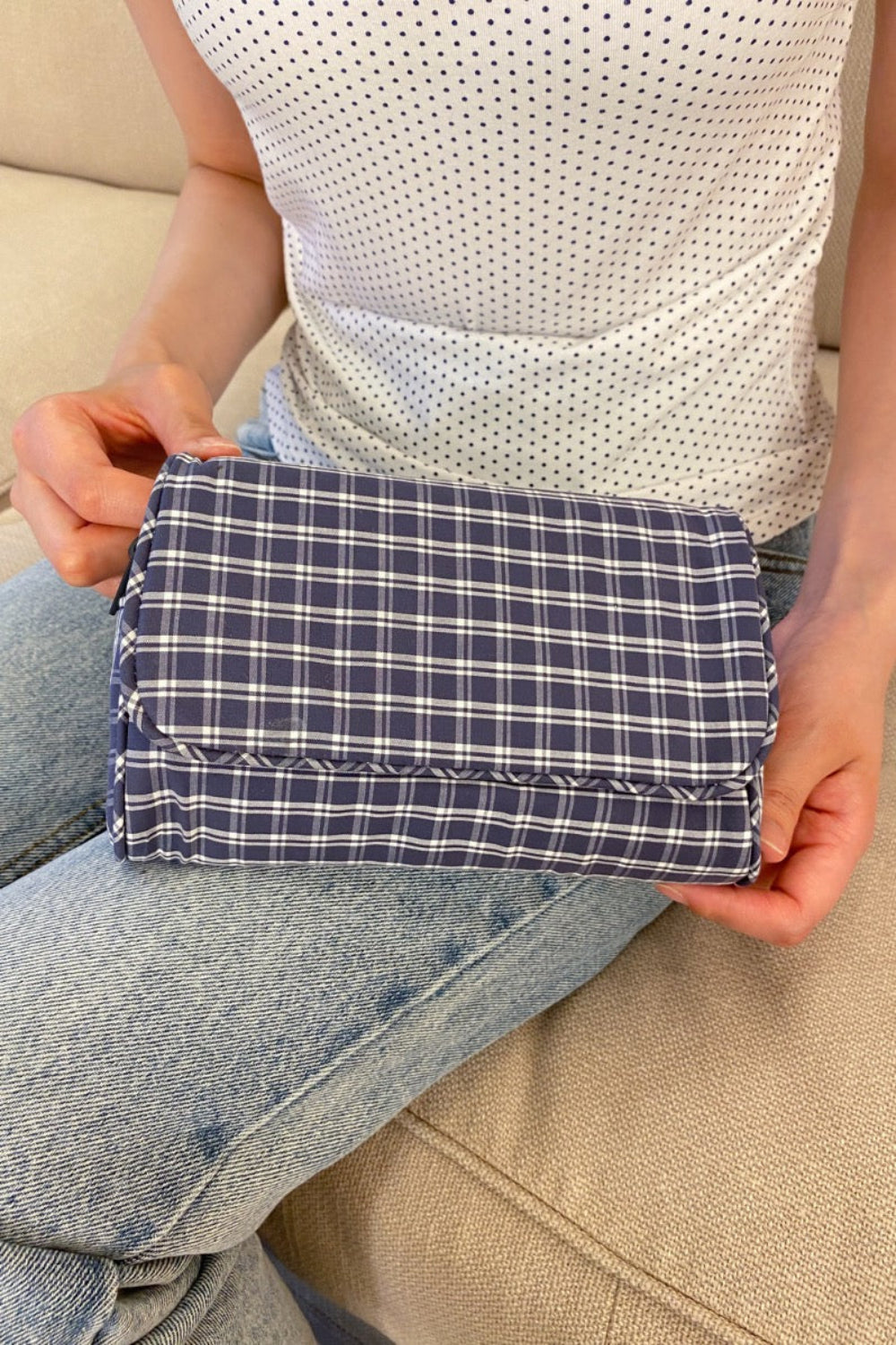 Navy Blue Gingham