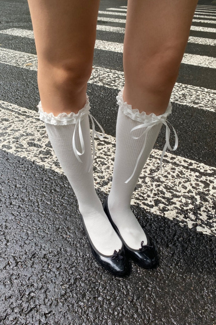 Lace Socks | White