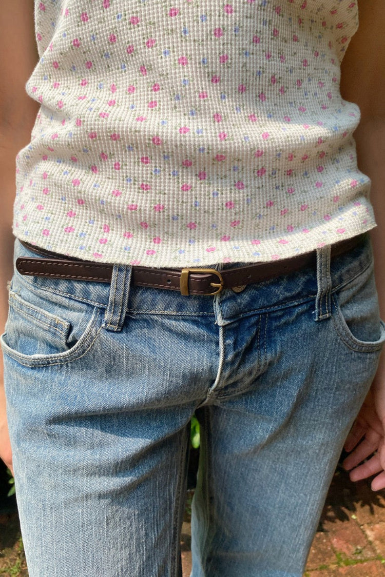 Thin Belt | Dark Brown