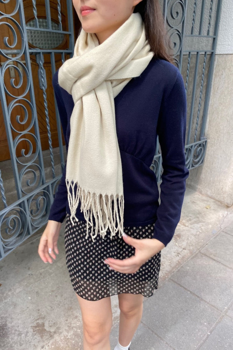 Tassel Scarf | Ivory