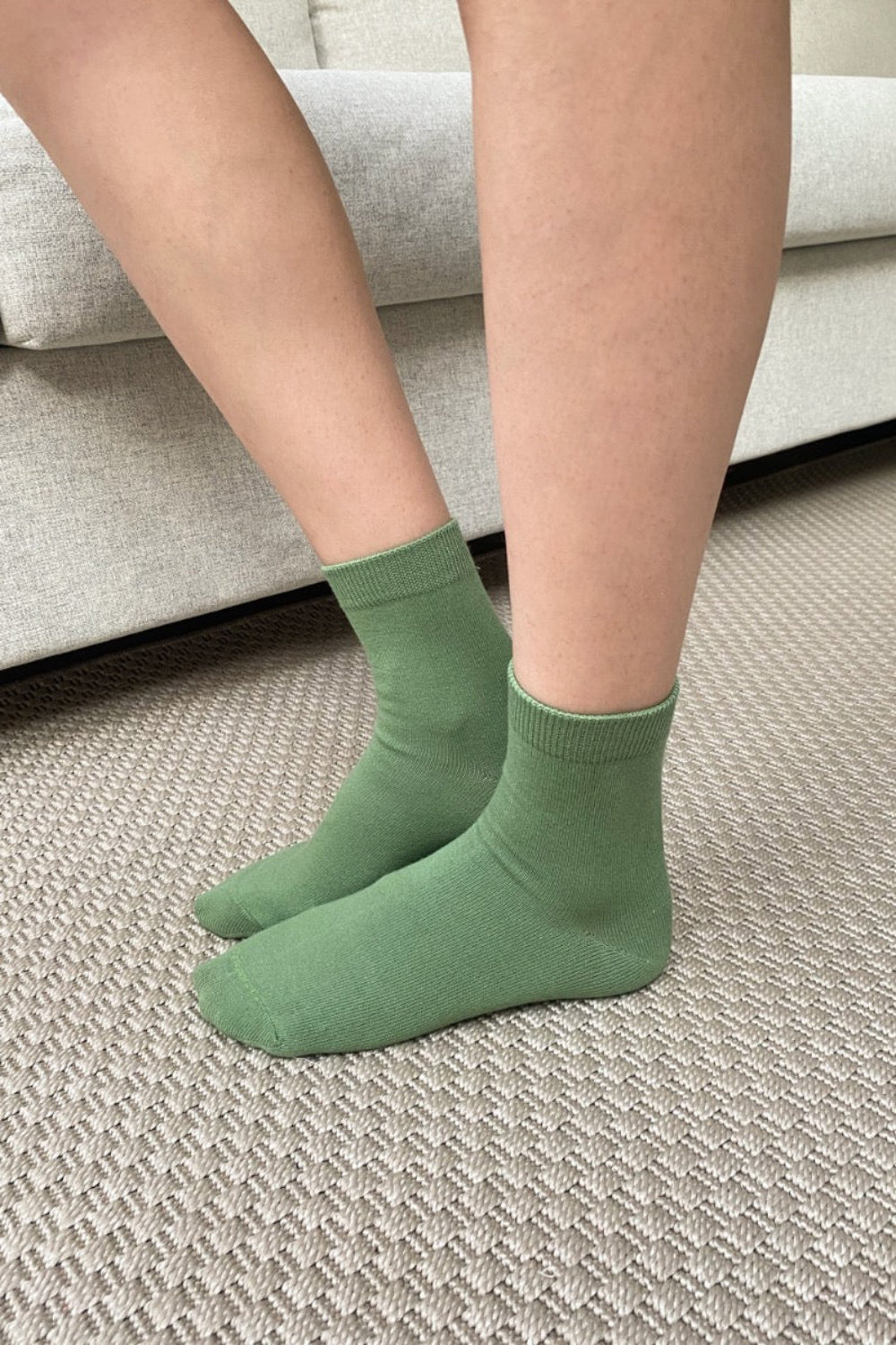 Basic Socks | Light Olive Green