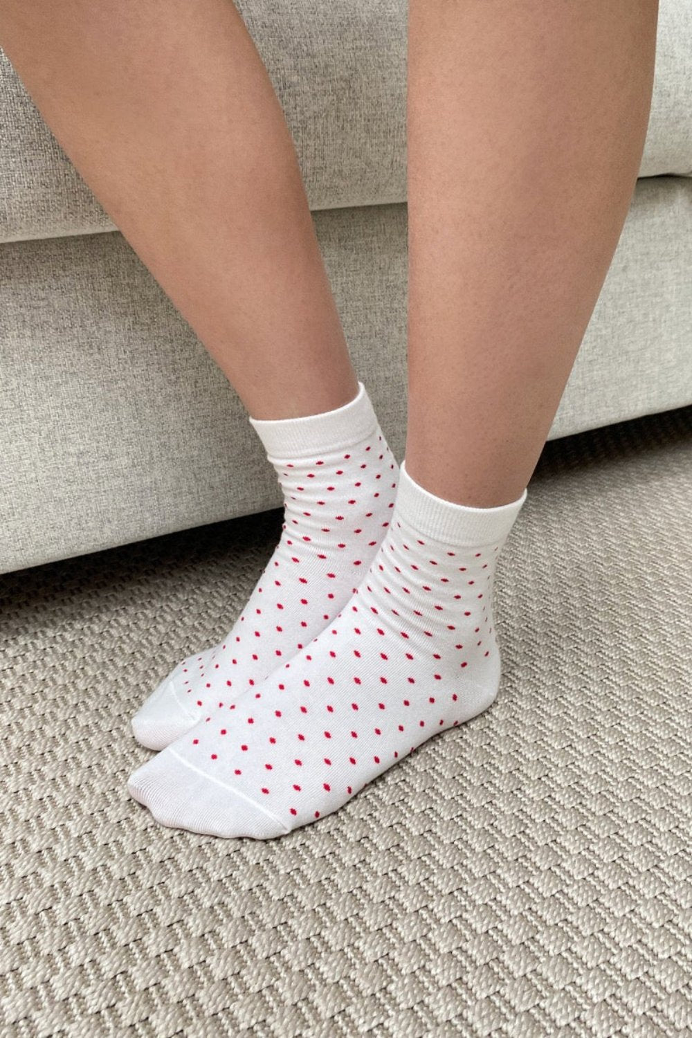 White Red Polka Dots