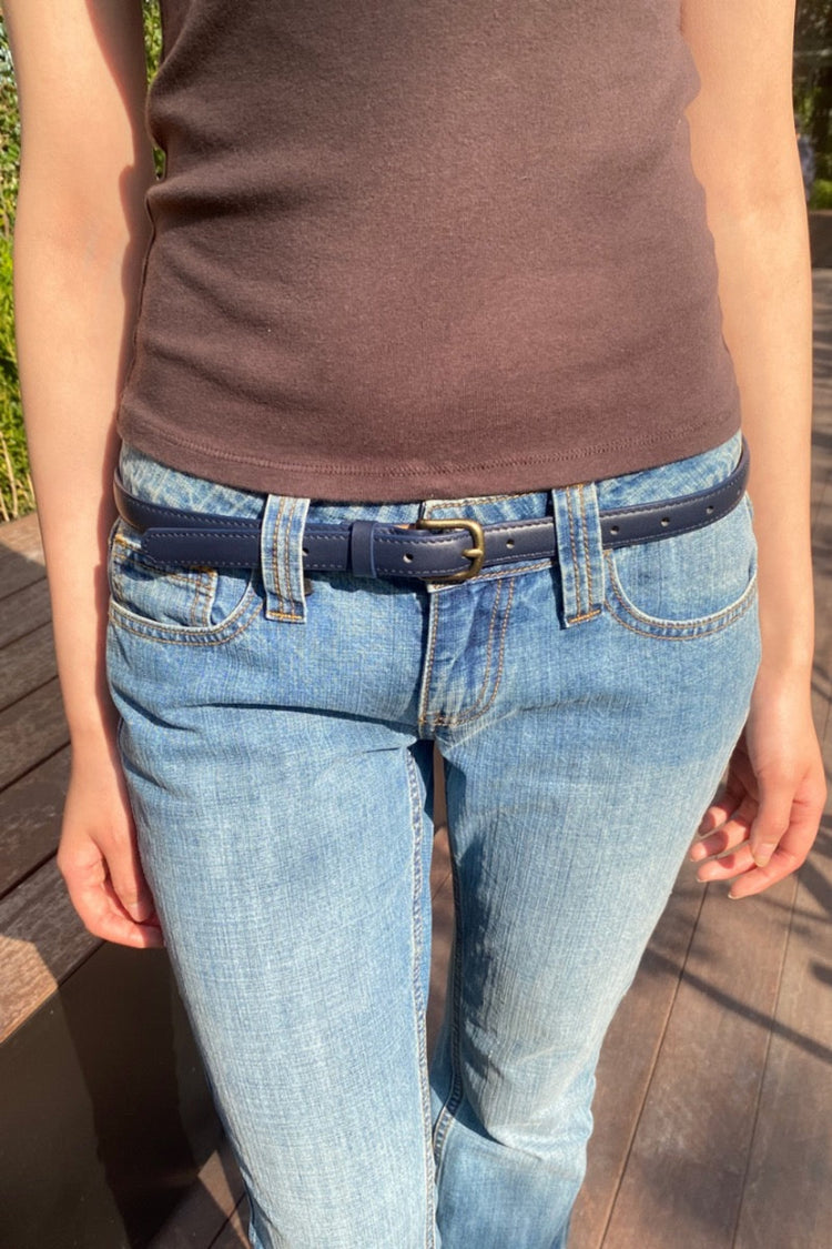 Thin Belt | Navy Blue
