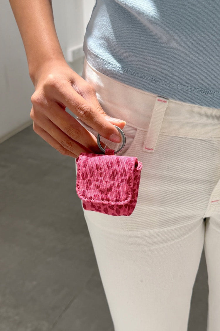 Leopard Mini Bag Keychain | Pink Leopard