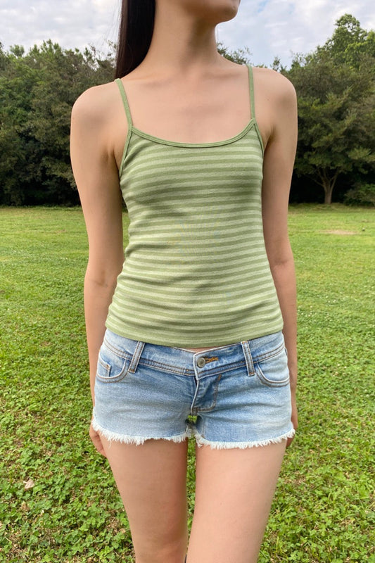 Olive Green Stripes / XS/S