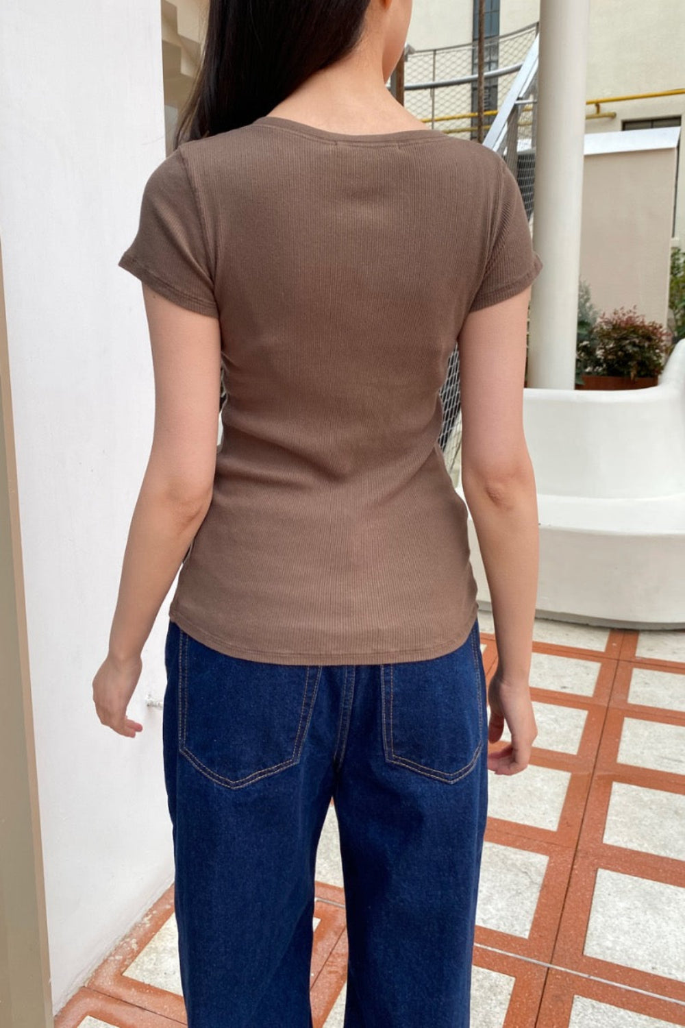 Zelly Ribbed Top | 