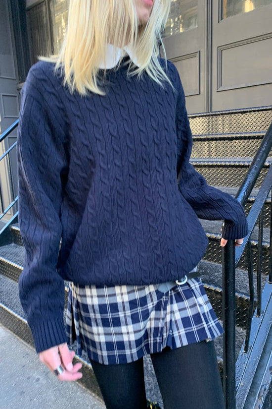 Suéter Brandy Melville Brianna De Cable Knit En Vino
