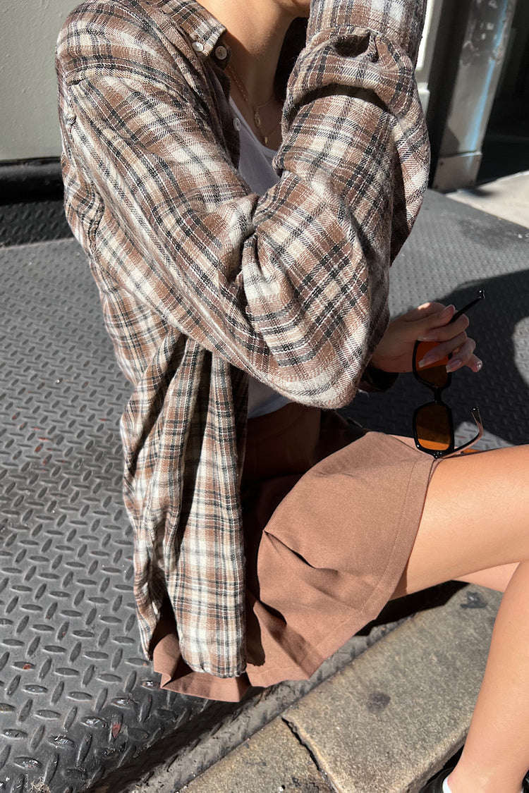 Hazel Flannel Top | Oversized Fit