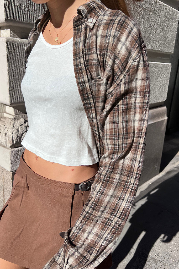 Hazel Flannel Top | Oversized Fit