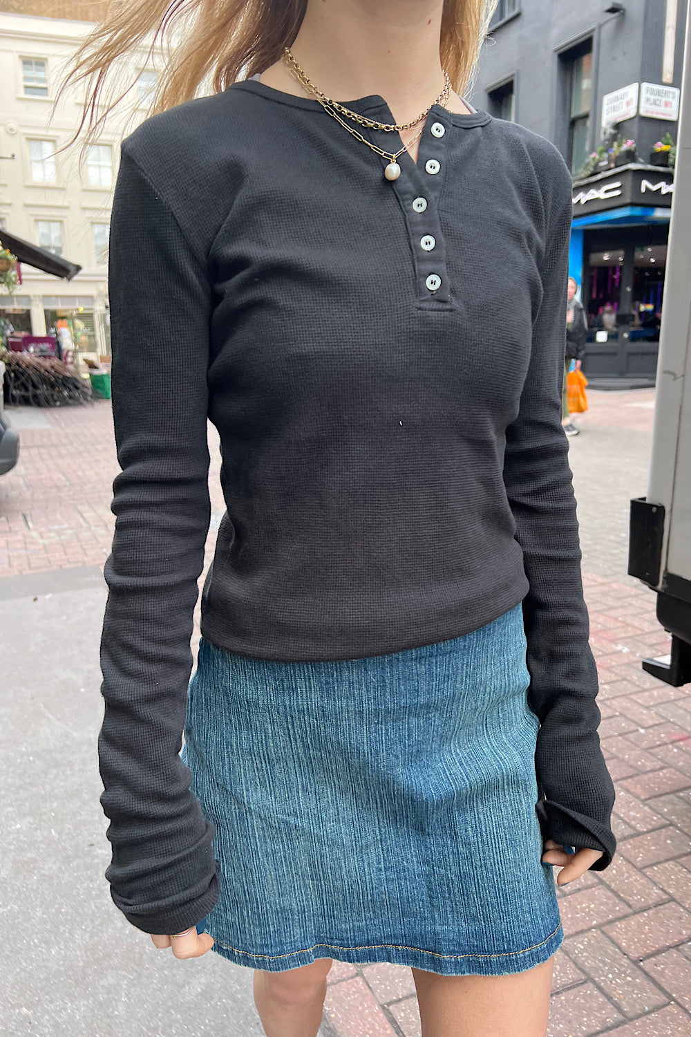 Ahern Thermal Top | Faded Black / Regular Fit