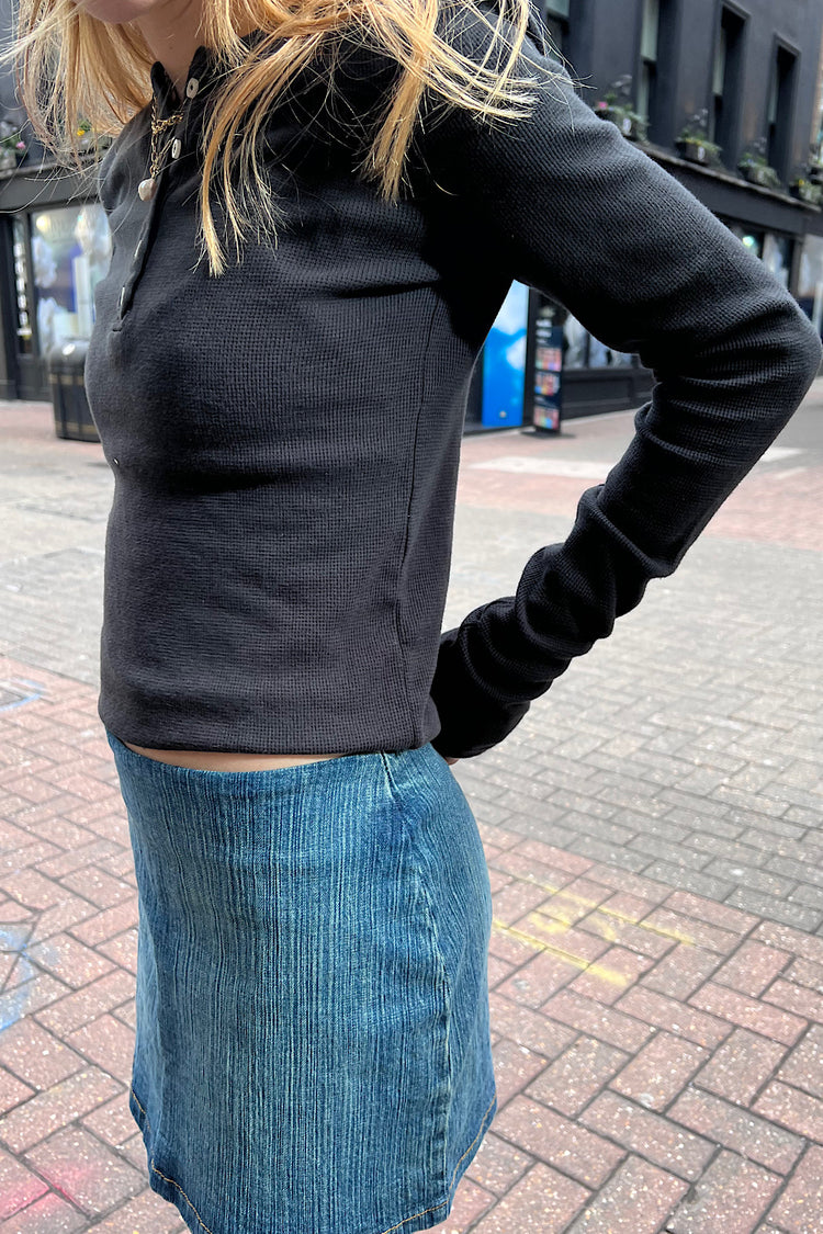 Ahern Thermal Top | Faded Black / Regular Fit