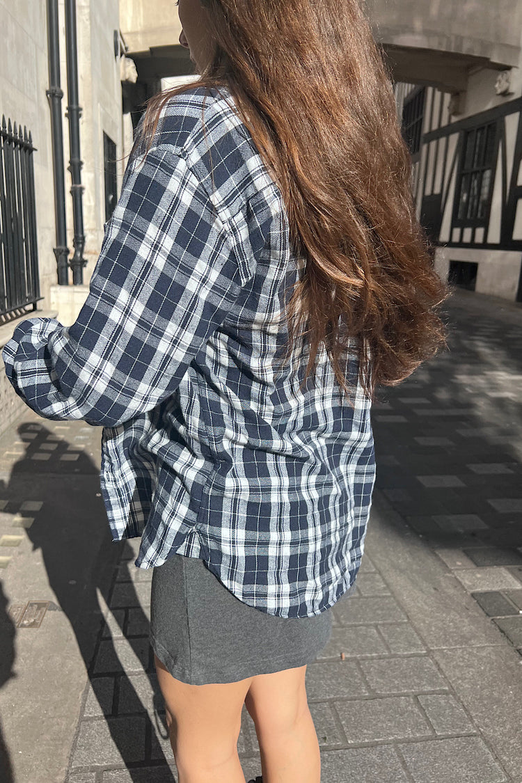 Hazel Flannel Top | Oversized Fit