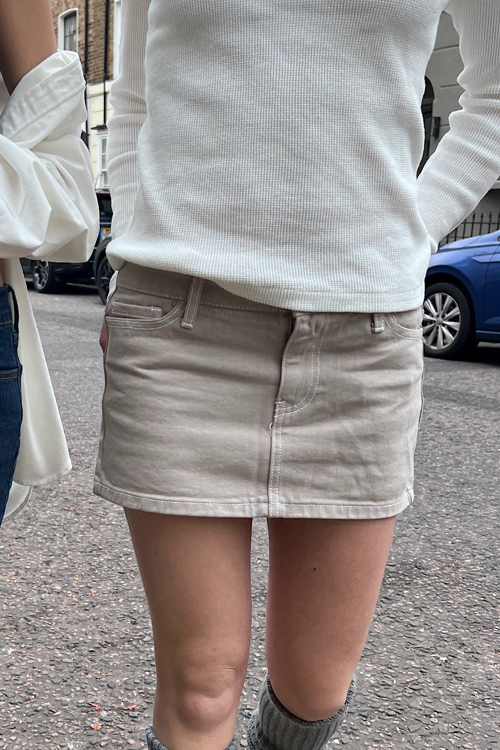 Malia Mini Skirt | Tan / S