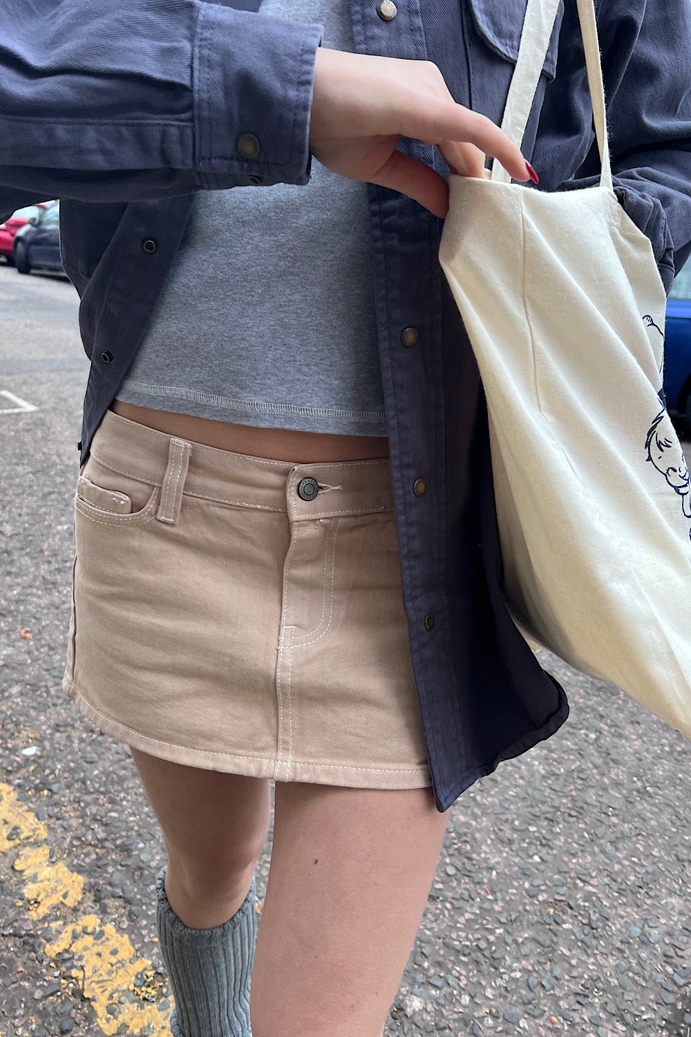 Malia Mini Skirt | Light Sand / S