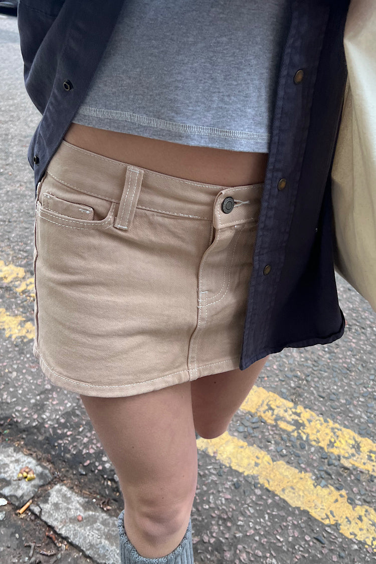 Malia Mini Skirt | Light Sand / S
