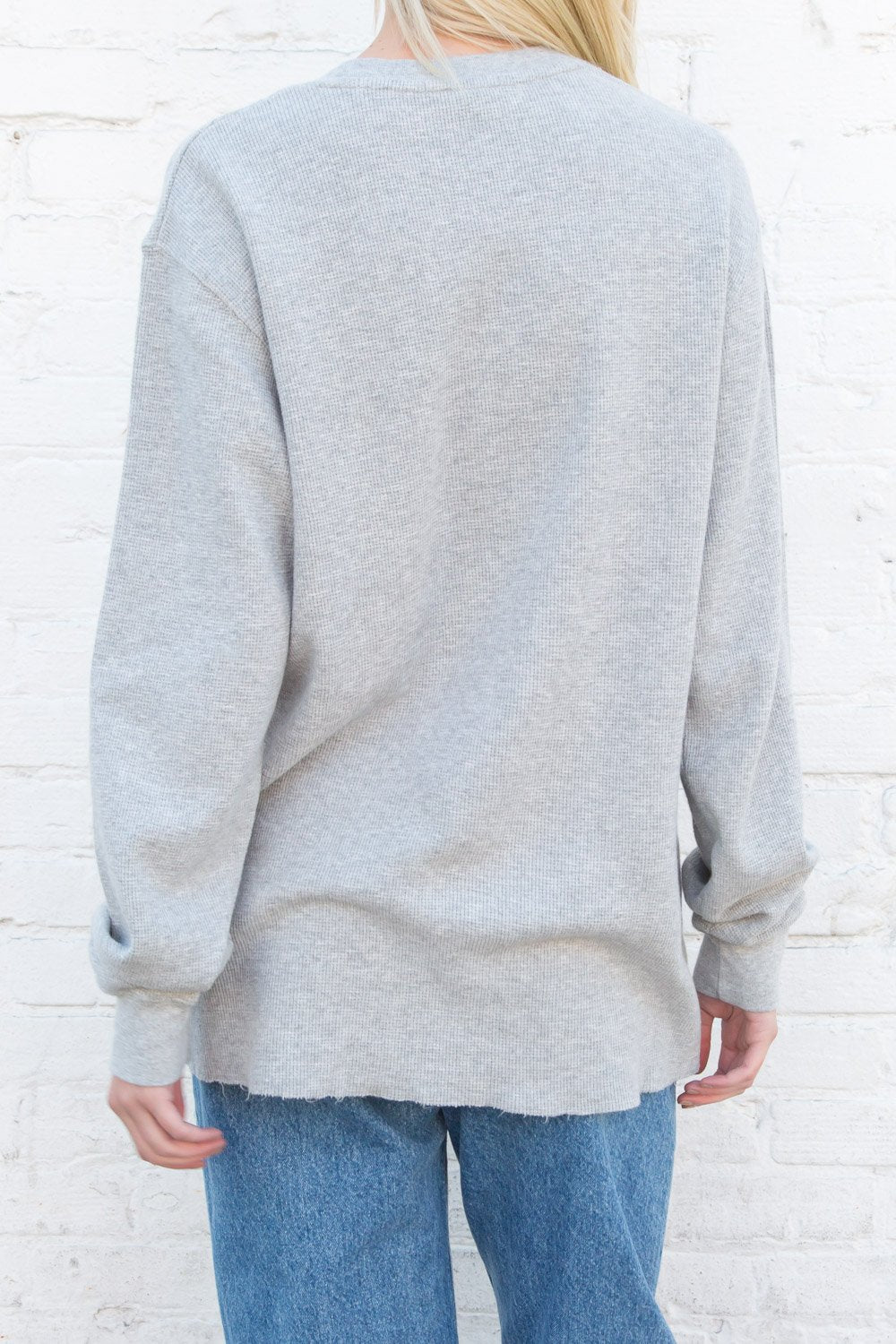 Laila Thermal Top | Heather Grey / Oversized Fit